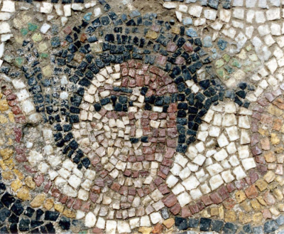 Detail of mosaic floor. Credit: Kaare Lund Rasmussen/University of Southern Denmark Photo of detail of mosaic floor